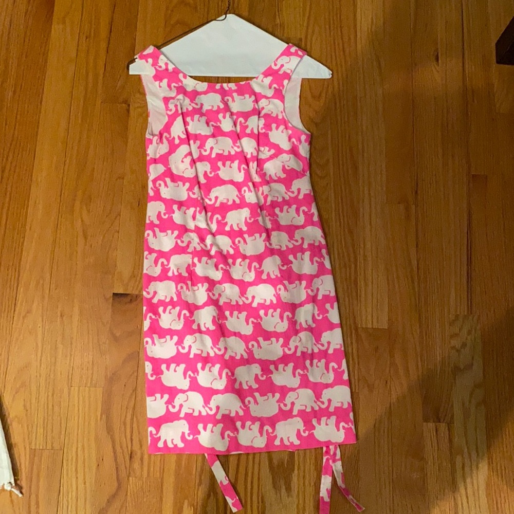 Lilly Pulitzer neon pink elephant dress